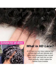 Glueless Invisible Crystal HD Lace Short Deep Curly 13x4 Lace Front Bob Wig 5x5 Lace Human Hair Wig