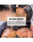 Glueless Invisible Crystal HD Lace Straight Short 13x4 5x5 Lace Front Bob Wig Human Hair Wig