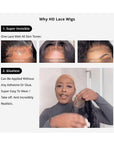 Glueless Invisible Crystal HD Lace Short Deep Curly 13x4 Lace Front Bob Wig 5x5 Lace Human Hair Wig