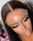 Glueless Invisible Crystal HD Lace Straight Short 13x4 5x5 Lace Front Bob Wig Human Hair Wig