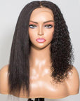 2 In 1 Crystal Lace Wet & Wavy 13x4 Lace Front Human Hair Wigs 4x4 Closure Wigs