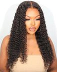 2 In 1 Crystal Lace Wet & Wavy 13x4 Lace Front Human Hair Wigs 4x4 Closure Wigs