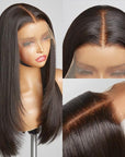 Trendy Layered Cut Pre-plucked Glueless 5x5 Closure Lace Wig 100% Human Hair