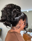 Loose Wave 360 Full Lace Frontal Wig For High Ponytail Human Hair Wigs