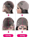 #4 Chestnut Brown Lace Front Human Hair Wigs Brazilian Straight Hair Lace Closure Wigs