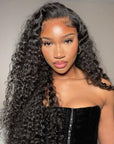 30S Install Water Wave Pre Plucked Glueless 6x4 Wigs Pre Cut Lace Closure Wigs Beginner Friendly