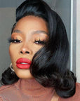 Egg Curl 13x4 Lace Front Bob Wig Glueless 4x4 Lace Bob Human Hair Wig