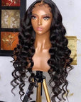 99j Burgundy Loose Deep Wave Wig Beautiful Crimp Wave 13x4 Lace Frontal | 4x4 Closure Human Hair Wigs