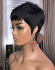 613 Blonde Short Pixie Cut Lace Frontal Wigs