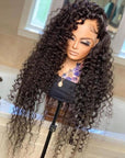 13x4 Deep Wave Lace Frontal Human Hair Wigs (4x4 Closure Wig Available)