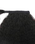 Kinky Straight Wrap Ponytail Around 30inch 15A Long Virgin Human Hair Extension