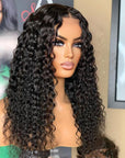 13x4 Curly Lace Front Wig Human Hair Wigs HD Lace Glueless 4X4 Lace Closure Wig