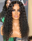 13x4 Curly Lace Front Wig Human Hair Wigs HD Lace Glueless 4X4 Lace Closure Wig
