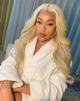 Blonde #613 13x4 Lace Front Wigs Body Wave Human Hair Wigs Perfect Summer Hair