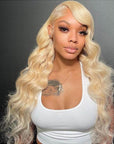 Blonde #613 13x4 Lace Front Wigs Body Wave Human Hair Wigs Perfect Summer Hair
