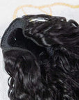 Water Wave Drawstring Ponytail 30inch Long Brazilian Human Hair Extensions