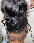 Loose Wave 360 Full Lace Frontal Wig For High Ponytail Human Hair Wigs