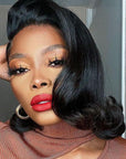 Egg Curl 13x4 Lace Front Bob Wig Glueless 4x4 Lace Bob Human Hair Wig