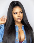 Kinky Straight Wrap Ponytail Around 30inch 15A Long Virgin Human Hair Extension