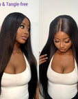 Silky Straight 360 Lace Long Wig 100% Human Hair Pre-bleached & Pre-plucked