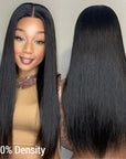 Silky Straight Glueless 5x5 Closure Undetectable HD Lace Long Wig 100% Human Hair