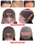 TIKTOK #350 Ginger Color Curly 13x4 Lace Wig Glueless Pre Plucked Human Hair Wigs