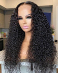 4x4 Jerry Curly Human Hair Lace Closure Wig /13x4 Frontal Lace Wigs