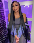 4x4 Silky Straight Human Hair Lace Closure Wig /13x4 Lace Front Wigs