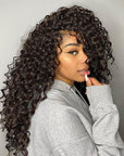 13x4 Deep Wave Lace Frontal Human Hair Wigs (4x4 Closure Wig Available)