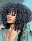 HD Lace 4B 4C Afro Kinky Coily Human Hair Lace Frontal Wigs/4x4 Coily Lace Closure Wigs