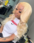 Blonde #613 13x4 Lace Front Wigs Body Wave Human Hair Wigs Perfect Summer Hair