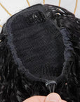 Water Wave Drawstring Ponytail 30inch Long Brazilian Human Hair Extensions