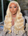 613 Blonde Lace Front Wigs Brazilian Body Wave Frontal Wigs