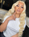 613 Blonde Lace Front Wigs Brazilian Body Wave Frontal Wigs