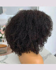 HD Lace 4B 4C Afro Kinky Coily Human Hair Lace Frontal Wigs/4x4 Coily Lace Closure Wigs