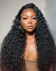 6x6 Deep Curly Lace Closure Wigs UNDETECTABLE HD Lace Human Hair Wigs