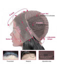Crystal Lace 13x4 UNDETECTABLE HD Lace Brazilian Straight Human Hair Lace Front Wigs