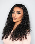 Loose Water Wave 13X4 Frontal HD Lace Side Part Long Wig 100% Human Hair