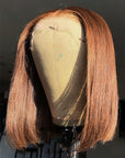 Chestnut Brown Bob Cut 13x4 Lace Frontal Wigs | 4x4 Closure Wigs