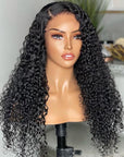 Crystal Lace 4x4 UNDETECTABLE HD Lace Malaysian Curly Human Hair Closure Wigs