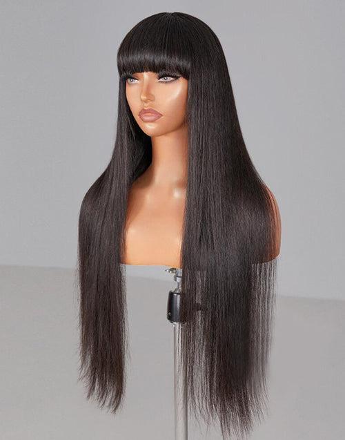 Kissparts 32 "80cm Blanc Argent¨¦ Perruque De Cheveux Lisses