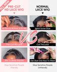 Pre Cut Lace 5x6 Lace Closure Wig Glueless Crystal Lace Curly Human Hair Wig