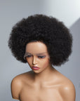 Retro & Vintage | Ultra Natural Afro Curl 13X2 Frontal Lace Short Wig 100% Human Hair