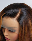 Limited Design | Blonde Highlight Loose Body Wave 13x4 Frontal HD Lace Long Left Side part Wig 100% Human Hair