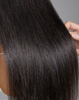 Natural Hairline Yaki Straight 13x4 Frontal Undetectable HD Lace Long Wig 100% Human Hair