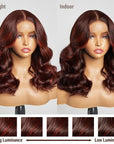 Limited Design | Copper Red Highlight Loose Wave 5x5 Closure Lace Glueless Mid Part Long Wig 100% Human Hair