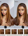 Limited Design | Saletta Sparkle Galaxy Layered Cut Glueless 5X5 Closure Undetectable HD Lace Wig Pre-bleached 100% Human Hair
