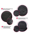 13x6 Kinky Curly Lace Front Wig HD Lace Human Hair Wigs
