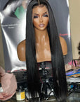 Crystal Lace 13x4 UNDETECTABLE HD Lace Brazilian Straight Human Hair Lace Front Wigs