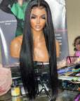 Crystal Lace 13x4 UNDETECTABLE HD Lace Brazilian Straight Human Hair Lace Front Wigs